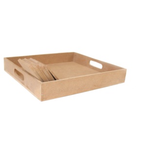 Posavasos de color MDF de diferentes tamaños, bandeja cuadrada de sublimación y soporte para bebidas y cerveza - Product Image 5