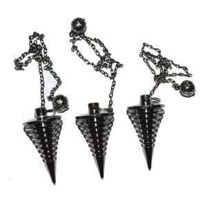 Acheter en ligne pendules spirituels en cuivre noir sculpté | Magasiner des pendules en cuivre noir sculpté en spirale - Product Image 1