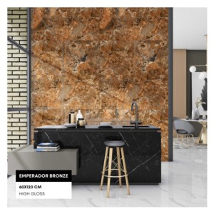 Nouveau produit de luxe chinois Finition miroir Pgvt Gvt Surface antidérapante Chine Grand Tile Carreaux de céramique 600x1200mm pour hôtel. - Product Image 1