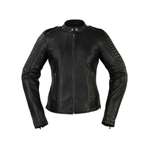 OEM señoras Moto bicicleta acolchado forro de lana chaqueta de cuero Casual desgaste protector Bikers Chaqueta de ganchillo transpirable Prime - Product Image 4
