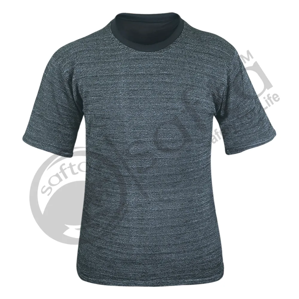 Vêtements tactiques Vêtements de sport T-shirts Tissu anti-coupure Tactique Extérieur Noir Confortable Résistant aux coupures