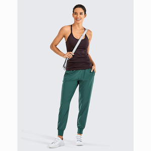 Pantalon de survêtement en molleton pour femmes, leggings et pantalons taille haute personnalisés, vente en gros, - Product Image 6