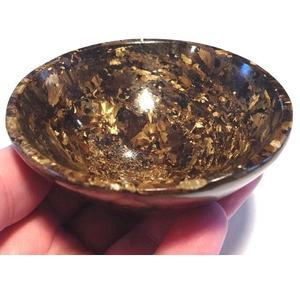 Bronzite Gemstone Bowl Pierre naturelle sculptée avec la technique Feng Shui pour la décoration et la guérison Style d'amour gravé - Product Image 3