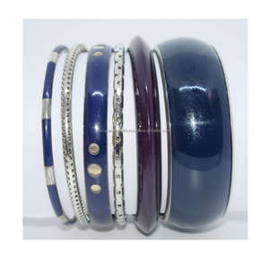 2024 October Brass International Jewelry Shows Colorful Thick Brass Bangle Set for Women Kenya gold textured bangle Jewelry - Product Image 5