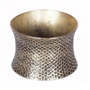 Rond de serviette en laiton rond de luxe fait à la main décoration de table de concepteur pour les mariages et les fêtes caractéristique stockée - Product Image 1