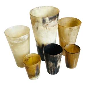 Taza de cuerno para beber corta Taza de cuerno personalizable ecológica para restaurantes Hoteles Cocinas Embalado en cartón - Product Image 6