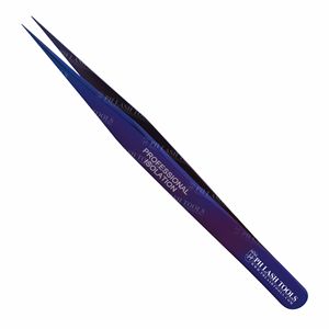 Pincettes à pointe droite pour Extension de cils, 5 pièces, pince à épiler, pour Volume et Isolation, de couleur violette, vente en gros - Product Image 2