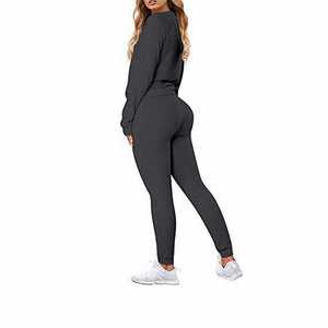 ชุดวอร์มผู้หญิงผ้าฟลีซ,ชุดวิ่งสีเขียวนีออนผลิตจากปากีสถาน - Product Image 6