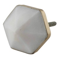 Poignées de porte, de tiroir et de placard en marbre Art Déco blanc et noir, écologiques, décoratives et élégantes