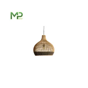 Vietnam Wholesale Handmade Round Woven Bamboo Rattan Pendant Lighting Lamp Shade 100% Eco-friendly