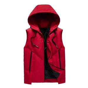 Venta al por mayor delgada chaqueta sin mangas para hombres y mujeres logotipo personalizado chaleco para Otoño Invierno calle moda ropa de talla grande - Product Image 2