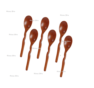 Juego de 5 cucharas de diferentes tamaños, juego de cubiertos con formas personalizadas, juego de cubiertos de madera para uso doméstico y hotelero. - Product Image 3