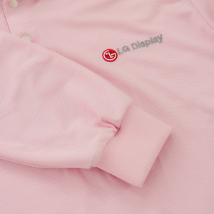 Polo de manga larga, camiseta OEM hecha en Vietnam en blanco, 100% algodón, informal, liso, teñido, sólido, de punto - Product Image 5