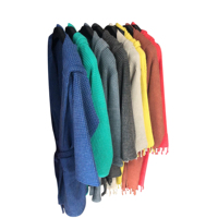 Peignoir d'été unisexe 100% coton, tissu tissé, col en V, fermeture à cordon, respirant, séchage rapide, ODM fabriqué en Turquie, best-seller