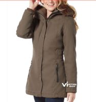 Dernier style de veste d'hiver unisexe, parka en velours côtelé respirant, capuche en fausse fourrure, fermeture éclair imperméable, fermeture éclair écologique, taille plus