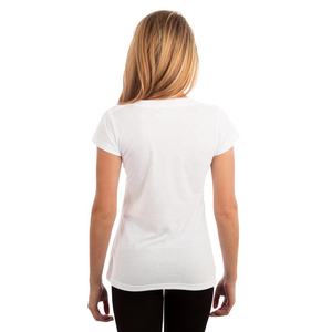 Camiseta de algodón para mujer, recreativa, Lisa - Product Image 4