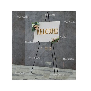 Soporte de bienvenida de color negro de hierro a granel con soporte de bienvenida de Calidad exclusiva para uso en decoración de bodas y eventos - Product Image 3