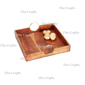 Hotelware Plateau Petit Déjeuner En Bois De Forme Rectangulaire Qualité Exclusive Taille Personnalisée Café Thé Plateau De Service - Product Image 4