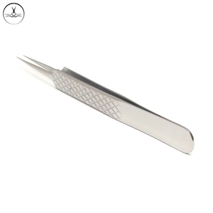 Pinzas para pestañas postizas de acero inoxidable, pinzas de extensión personalizadas con volumen, herramienta de etiqueta privada - Product Image 4