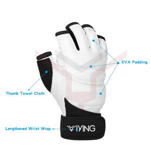 Guantes de Grappling de Cuero YING ENTERPRISES YE-3605, Más Vendidos, con Cordones en la Muñeca, Elásticos e Impermeables para Entrenamiento - OEM Personalizado - Product Image 2