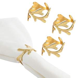 Luxueux Simple Indien Élégant Rond De Serviette En Métal Qualité Supérieure En Gros Fantaisie Ronds De Serviette - Product Image 4