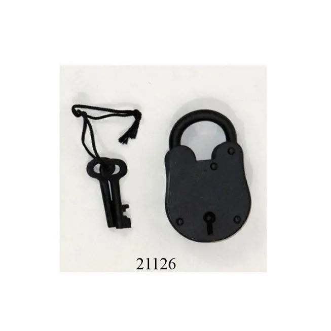 Antica riproduzione Iron Armor Pad Lock esportatore Armor lock Design Vintage lucchetto lucchetto e chiavi fatti a mano