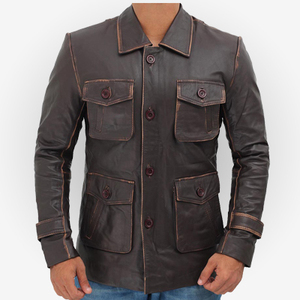 New Arrival <b>Men's</b> Lightweight Waterproof Breathable High Quality <b>Leather</b> Motorcycle <b>Jacket</b> Stylish Winter at Cheap Price - Product Image 4
