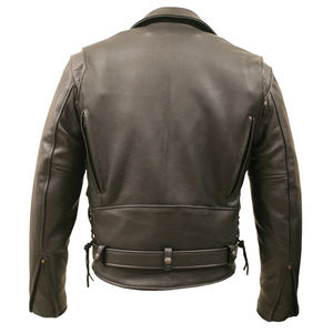 Chaqueta de invierno personalizada para hombre, ajustada, de cuero de vaca, resistente al agua, 100% de cuero, estilo informal para motocicleta, color personalizado, talla XL - Product Image 6