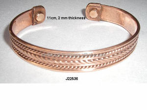 Pulsera magnética de cobre, brazalete de terapia magnética con beneficios para la salud - Product Image 5