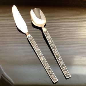 Ensemble de couverts en acier inoxydable de qualité supérieure avec un design élégant, parfait pour les mariages de restaurants et les repas élégants - Product Image 6