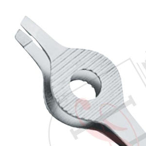 Pince à sourcils à bout incliné en acier inoxydable, pince à épiler, couleurs satinées, robuste, en acier inoxydable, haute qualité, 1 pièce - Product Image 3