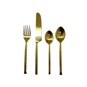 <b>Cutlery</b> <b>Golden</b> Stainless Steel & Metal Handle with Gold Finishing Flatware <b>Sets</b> Hot Selling Dinner Ware - Product Image 5