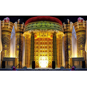Evento de boda de ensueño Gran escenario Decoración Gran boda Maharaja Fibra Etapa Mejor fibra Corona Etapa para boda - Product Image 1