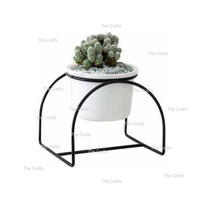 Bestest Design Planter Stand en hierro Color negro Maceta Stand Rack para el hogar Sala de estar Terraza Uso - Product Image 4