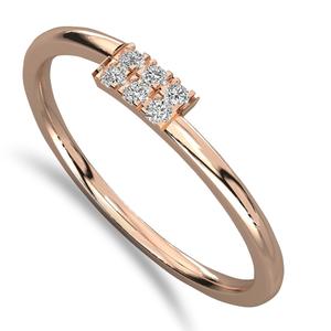 แหวนเพชรประดับเพชรธรรมชาติ รับรองโดยห้องปฏิบัติการ สำหรับคอลเลกชันผู้หญิง พร้อมใบรับรอง IGI และ Ingemco ในอินเดีย ราคาขายส่ง - Product Image 3