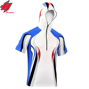 Sweat à capuche de pêche imperméable Performance Plus Size avec masque facial, protection solaire, séchage rapide, respirant, jersey long pour protection solaire - Product Image 4