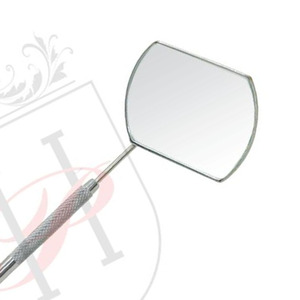 Miroir en Satin rond et rectangulaire pour les cils, avec manche en acier inoxydable, Large vue parfaite - Product Image 3