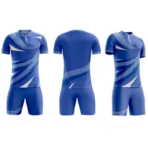 सस्ते कम MOQ उच्च बनाने की क्रिया अनुकूलित फुटबॉल वर्दी उच्च गुणवत्ता पॉलिएस्टर कपड़े से बना