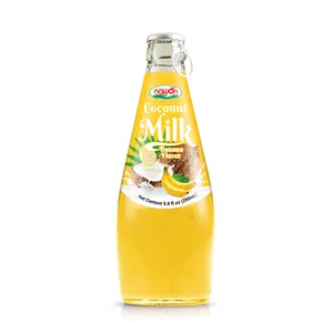 Wholesale Coconut Canned Milk 290ml Banana Flavor OEM ISO HACCP Beverage Manufacturer Vietnam