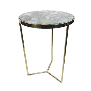 Mesa de centro de diseño antiguo de cristal de alta calidad, acabado en oro, precio al por mayor, tamaño estándar - Product Image 5