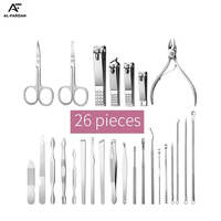 AL FARDAN Kit de Manucure de Haute Qualité en Acier Inoxydable Japonais, Coupe-Ongles, Pince à Cuticules, Outil de Soin des Pieds, Ciseaux pour Peaux Mortes