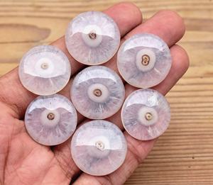 Gema de ojo Solar para anillo, piedra semipreciosa, cabujón de ágata de musgo Solar - Product Image 3