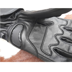High Quality Cow Hide Short Motorbike Gloves New Model 2021 Water Resistant Hand Grips Full Finger Breathable - Product Image 5