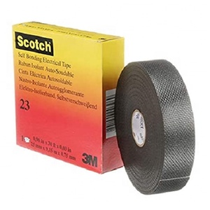 3M Ruban d'épissure en caoutchouc 23 Ruban d'isolation électrique auto-fusible (EPR) Caoutchouc 19mm * 9.1m Ruban thermofusible de masquage sans impression CN;FUJ - Product Image 3