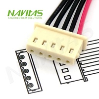 Cable Conector de 5 Pines, 2.54mm, Conductor de Cobre Estañado, Aislamiento/Carcasa de PVC, Conector JST XH Hembra, Cables Pre-crimpados, RoHS
