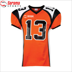 Hot Selling American <b>Football</b> Uniform High Quality Youth Team Sports Gear with Short Sleeves Breathable Plus <b>Size</b> Features - Product Image 4