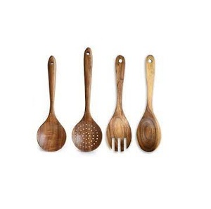 Cuchara de madera con protección ambiental, juego de utensilios de cocina de madera, espátula, cuchara - Product Image 1