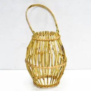 Fontes Do Partido Venda quente Lanterna, Lanterna De Bambu Handmade Artesanato de Vime Pendurado Antigo Lanternas Chinesas;