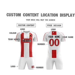 Uniforme de ropa de equipo de fútbol por sublimación de poliéster de alta calidad, servicio OEM personalizado de último estilo - Product Image 2