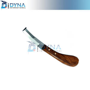 Hoof Knife Both Sides Double-<b>edged</b> Wooden Handle Grooming <b>Trimmer</b> - Product Image 2
